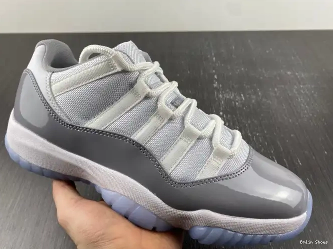 Bmlin 11 Low Grey Cement Jordan Air AV2187-140 0517